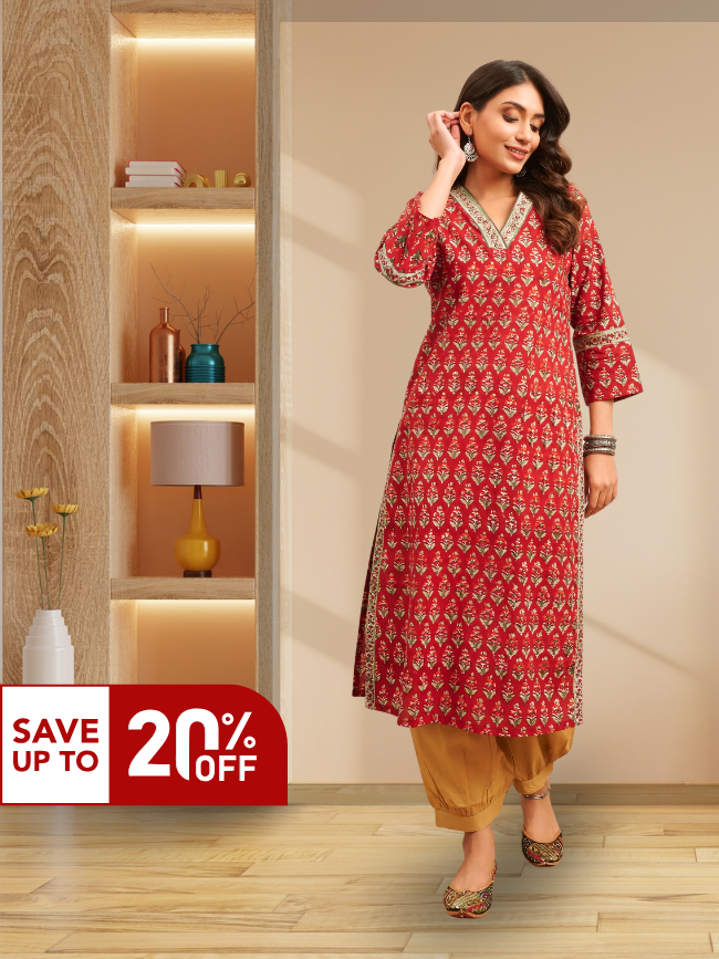 Afreen Blue Kurta Set of 3